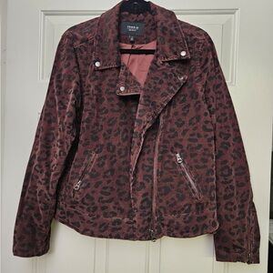 Torrid Leopard Print Corduroy Jacket - Brown